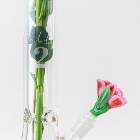 Empire Glassworks - колпак для травки ручной работы 14 мм. &quot;Роза&quot;