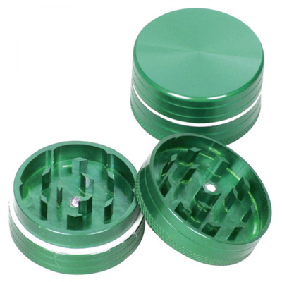 Гриндер алюминиевый цветной из 2 частей с магнитным замком CNC (40 мм.) 04376