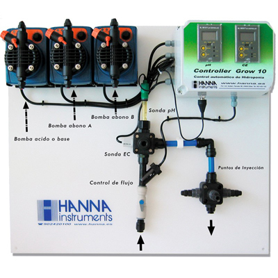 Hanna Controller Grow 10 - контроллер pH и EC питательного раствора 00626