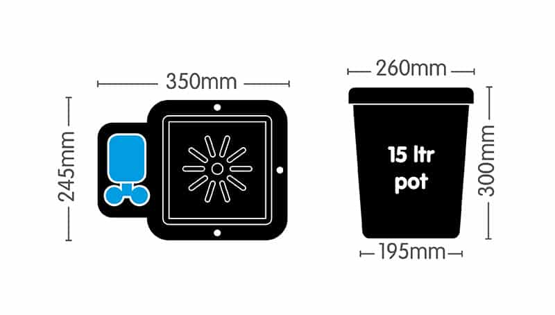 AutoPot 12Pot System - система для выращивания и автополива растений (12 горшков 15 л. + резервуар 225 л.)