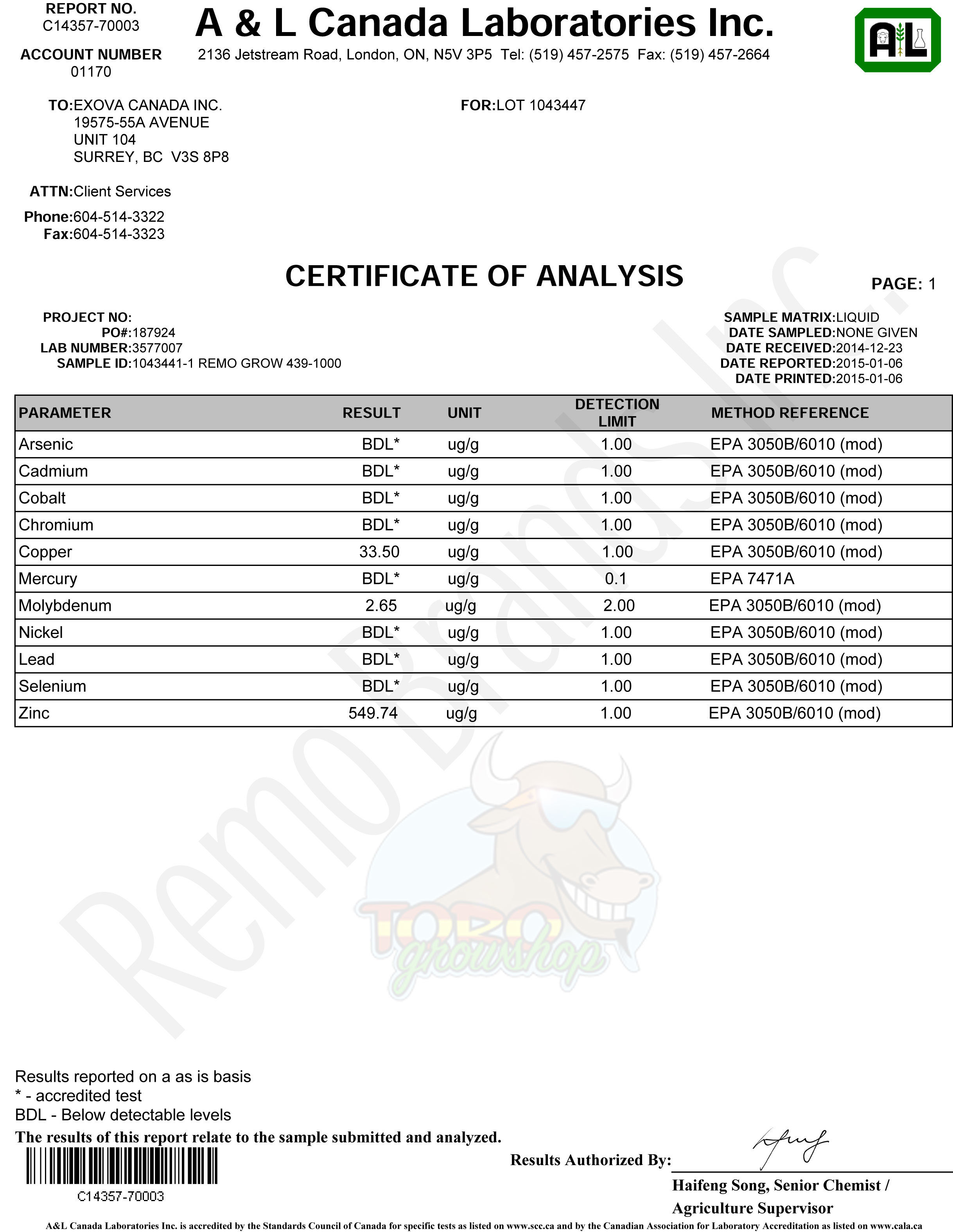 Remo Nutrients - Grow (удобрение для стадии роста)
