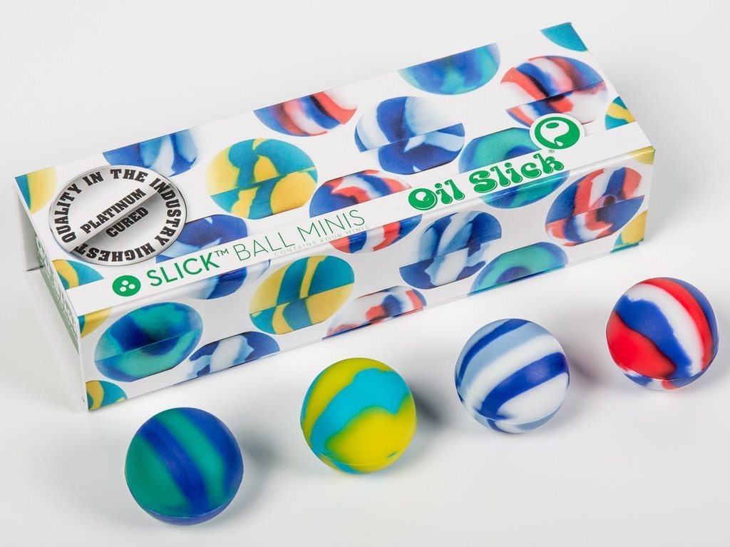 Slick Ball Mini - силиконовые шары для хранения липких концентратов и BHO (4 штуки)