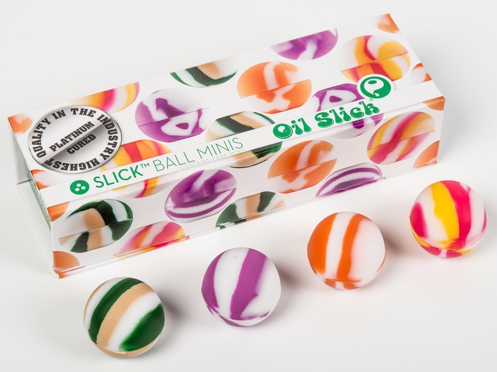 Slick Ball Mini - силиконовые шары для хранения липких концентратов и BHO (4 штуки)
