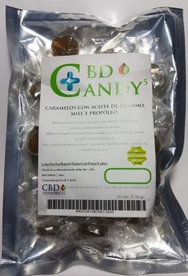 Конфетки с конопляным маслом (CBD), прополисом и мёдом 05713
