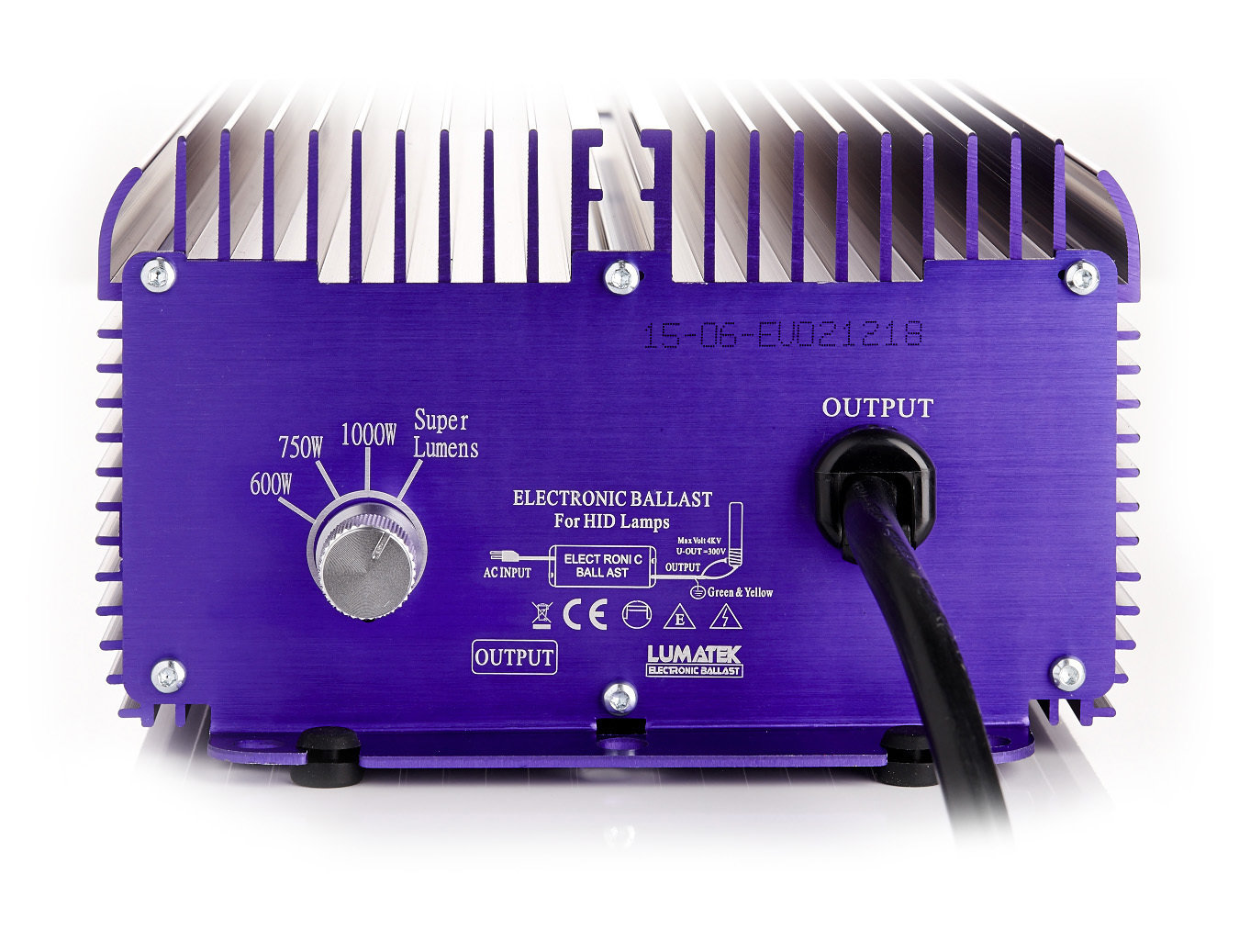 Балласт Lumatek 1000-600W для HPS (ДНАТ) и MH (МГЛ) ламп