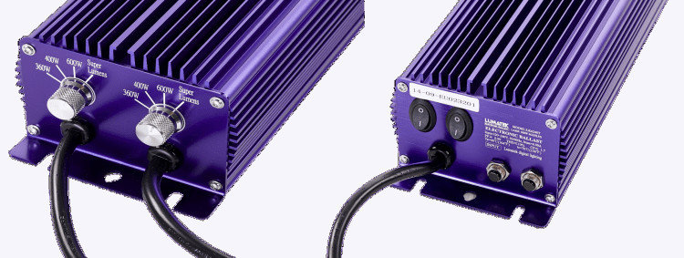 Балласт электронный Lumatek Twin 600W регулируемый для 2 ламп