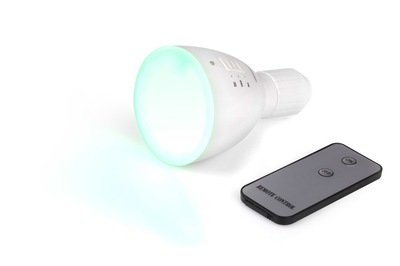 LED лампа с зеленым светом для проверки растений в ночной период с пультом 05897