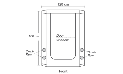 Угловой гроубокс HomeBox Vista Triangle (120x75x160 см.)