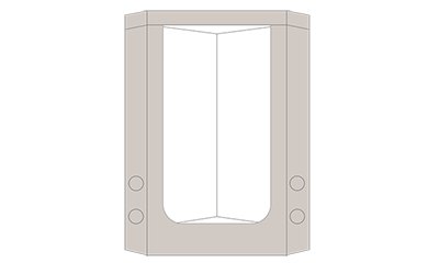 Угловой гроубокс HomeBox Vista Triangle (120x75x160 см.)