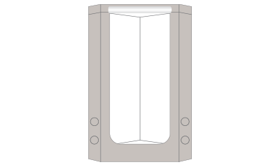 Угловой гроубокс HomeBox Vista Triangle Plus (120x85x200 см.)