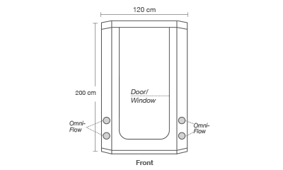 Угловой гроубокс HomeBox Vista Triangle Plus (120x85x200 см.)