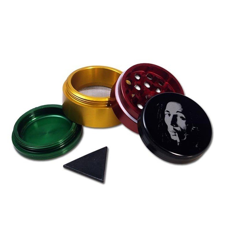 Гриндер алюминиевый Rasta из 4 частей с отсеком для кристаллов SGO