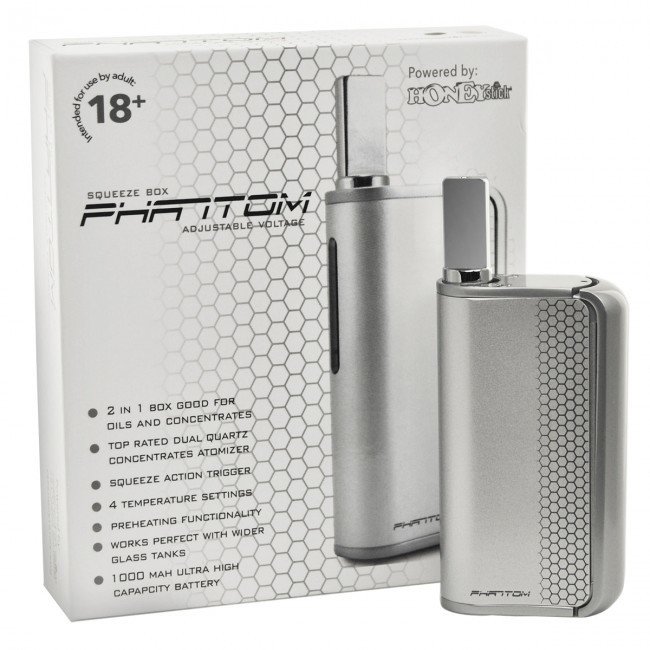 Phantom - 2 in 1 Squeeze Box Vaporizer (вапорайзер для E-жидкостей и концентратов)