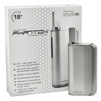 Phantom - 2 in 1 Squeeze Box Vaporizer (вапорайзер для E-жидкостей и концентратов) 06017