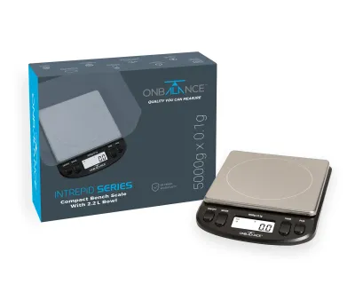 Электронные весы On Balance с широкой поверхностью (5 кг. макс. вес x 0,1 грамм шаг измерения) 01605