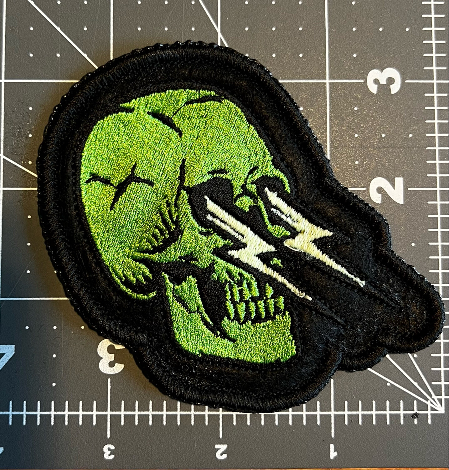 Skulls With Glow Lightning Bolts