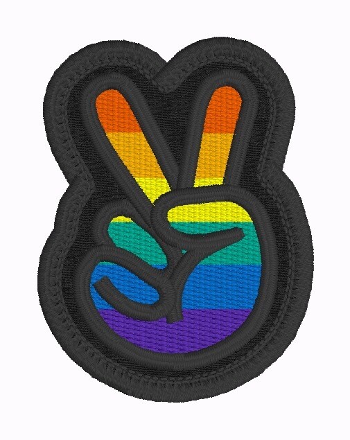 Rainbow Peace Sign