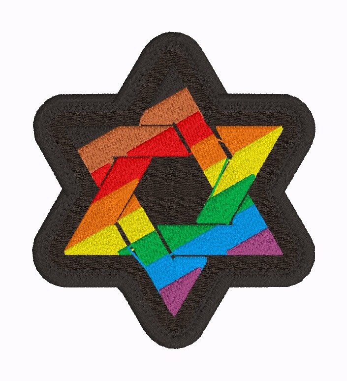 Star of David: Diversity Pride Flag Colors
