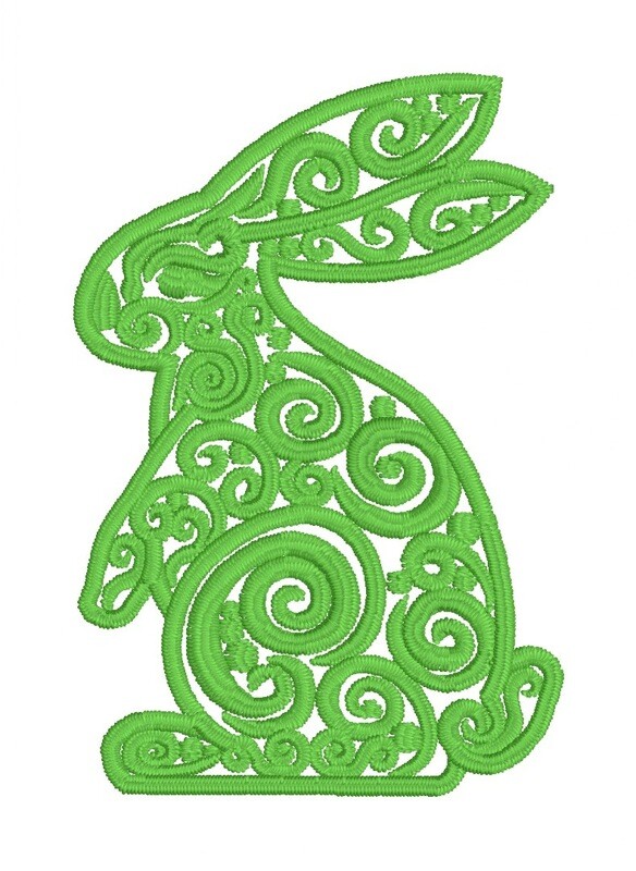 Green White Rabbit