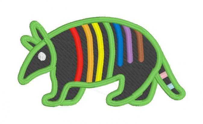 Pride Armadillo Patch