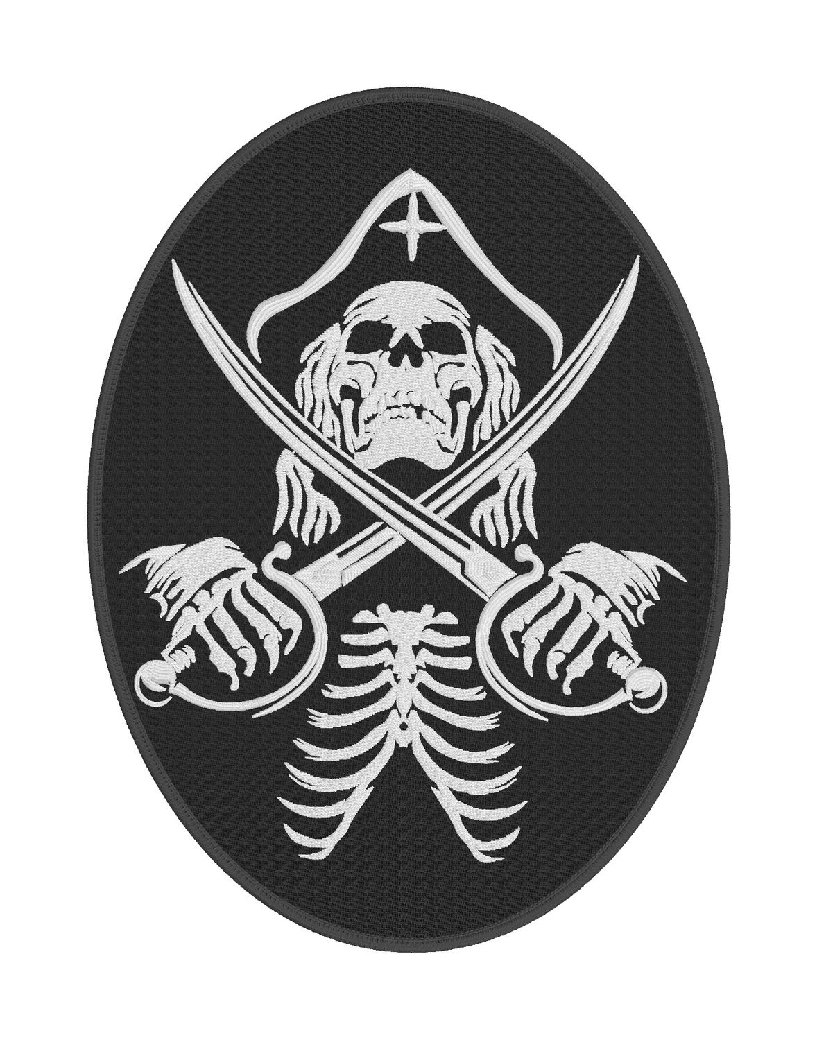 Pirate Skeleton Backpatch