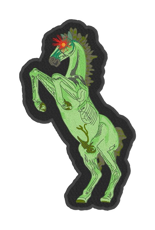 Green Blucifer Back Patch