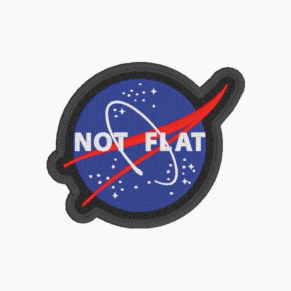 Not Flat - Nasa look-alike patch