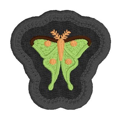 The Last of the Bugs Patches - Luna Moth