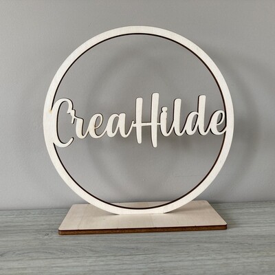 Houten naam(cirkel)