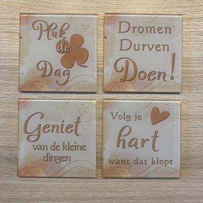 Onderzetters Glas (4stuks)