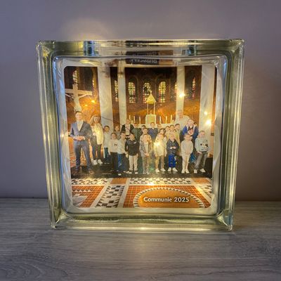 Glasdallen met lampjes