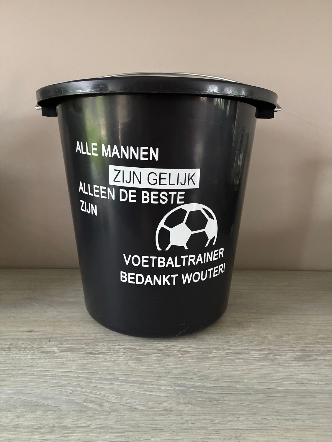 Emmer met tekst