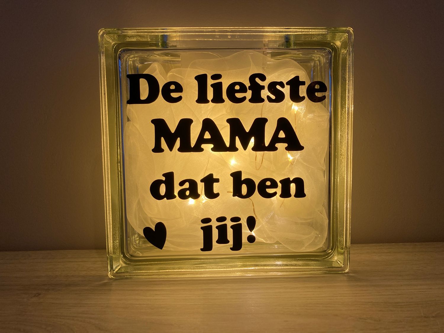 Glasdallen met lampjes