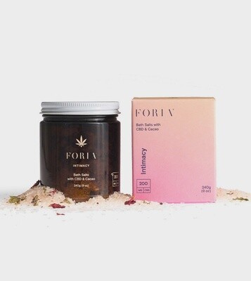 Foria Intimacy Bath Salts with CBD & Cacao