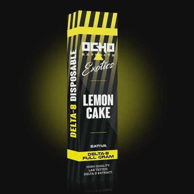 Ocho Extracts Lemon Cake Delta 8 Disposable 1g