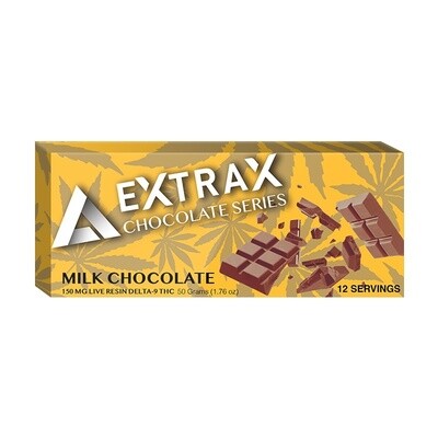 Delta Extrax Delta 9 Live Resin Milk Chocolate Bar