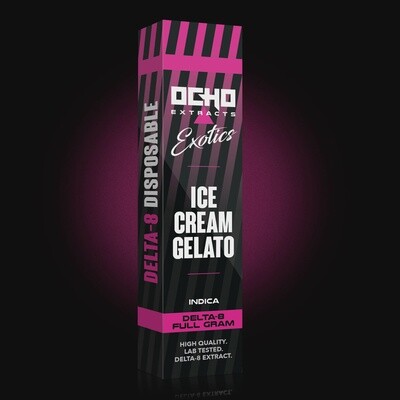 Ocho Extracts Ice Cream Gelato Delta 8 Disposable 1g