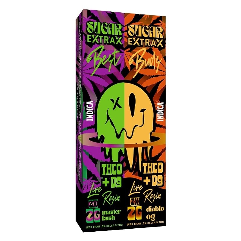 Sugar Extrax Master Kush X Diablo OG Disposables 2g – 2 Pack