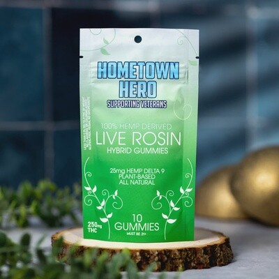 Hometown Hero Live Rosin Hybrid Gummies