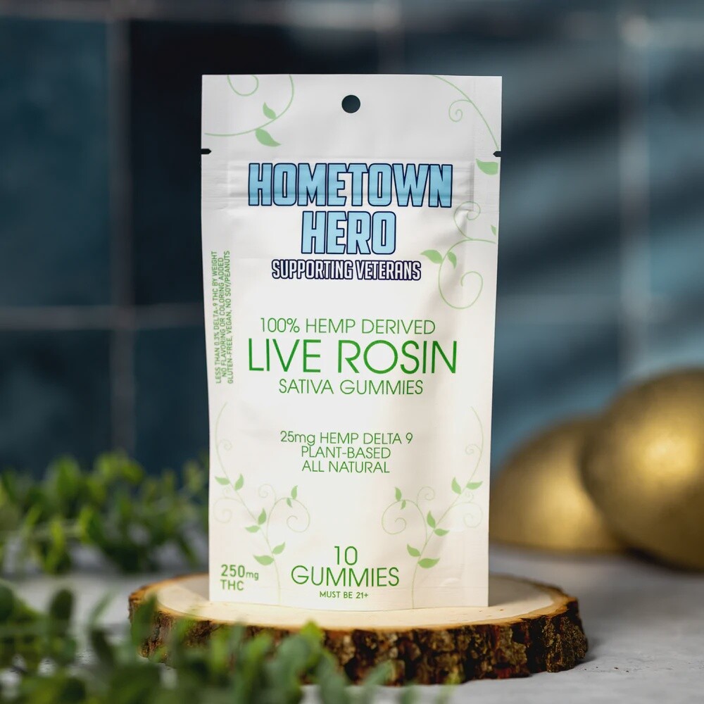 Hometown Hero Live Rosin Sativa Gummies