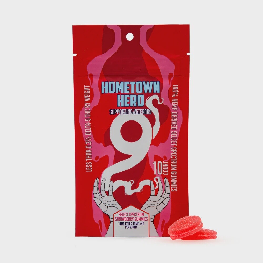 Hometown Hero Select Spectrum Delta 9 Strawberry Gummies