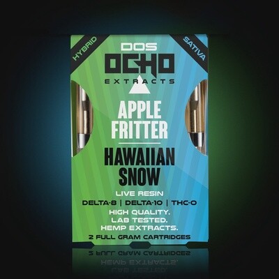 Dos Ocho Apple Fritter & Hawaiian Snow - 2 Cartridges, 1g ea.