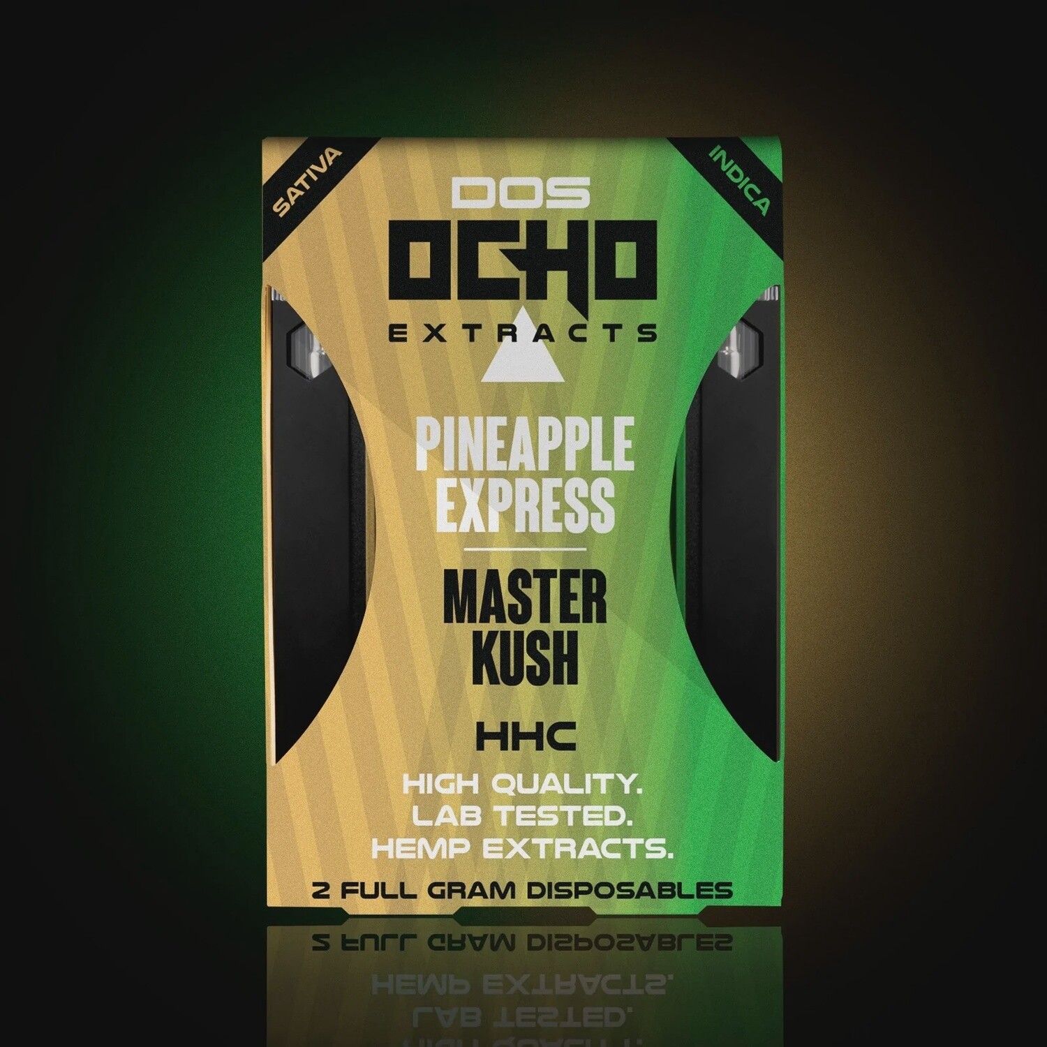 Dos Ocho Pineapple Express & Master Kush - 2 Disposables, 1g ea.
