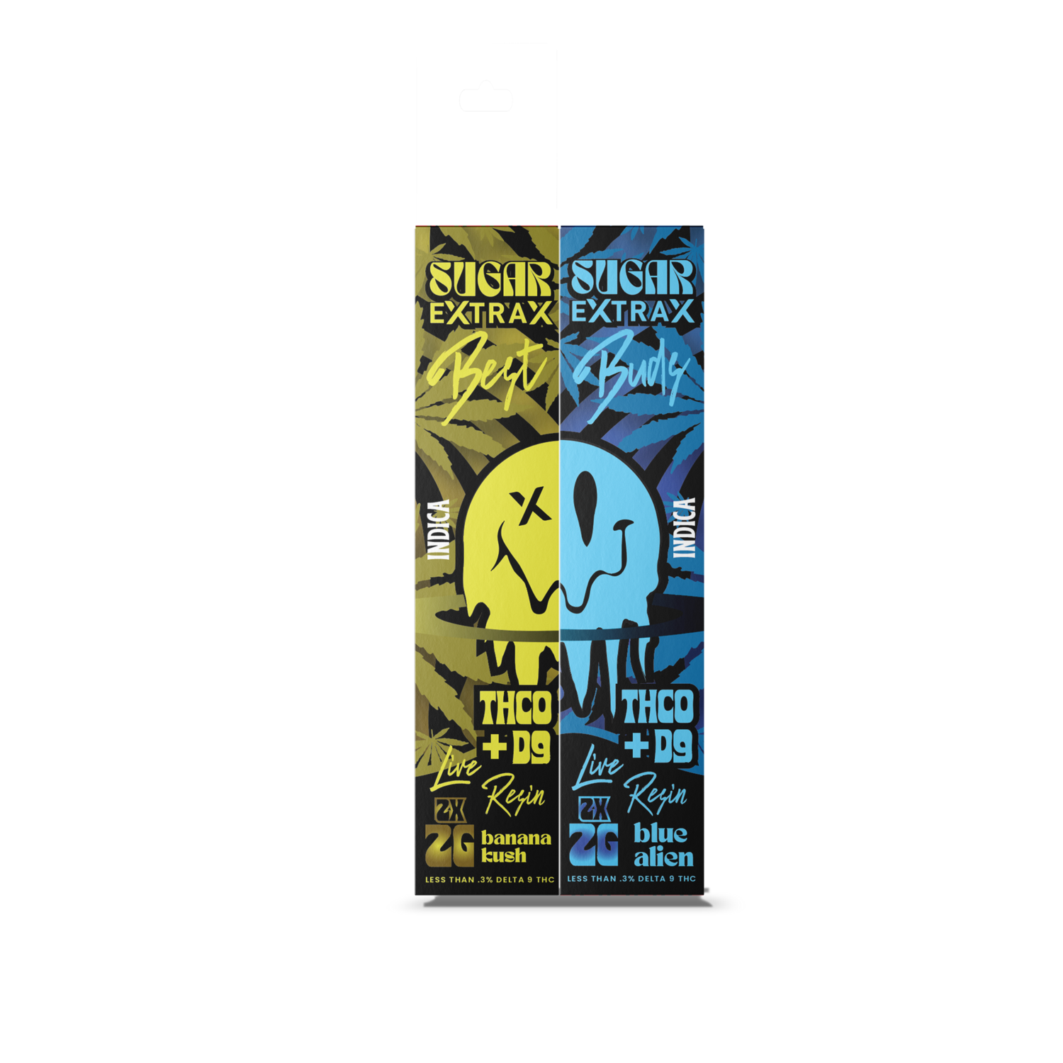 Sugar Extrax Banana Kush X Blue Alien Disposables 2g – 2 Pack