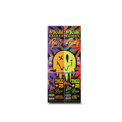Sugar Extrax Purple Pineapple X Rainbow Belts Disposables 2g – 2 Pack