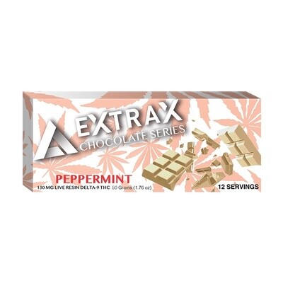 Delta Extrax Delta 9 Live Resin White Chocolate Peppermint Bar