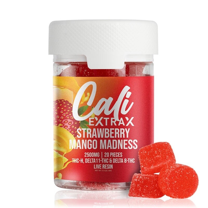 Cali Extrax Strawberry Mango Madness Gummies