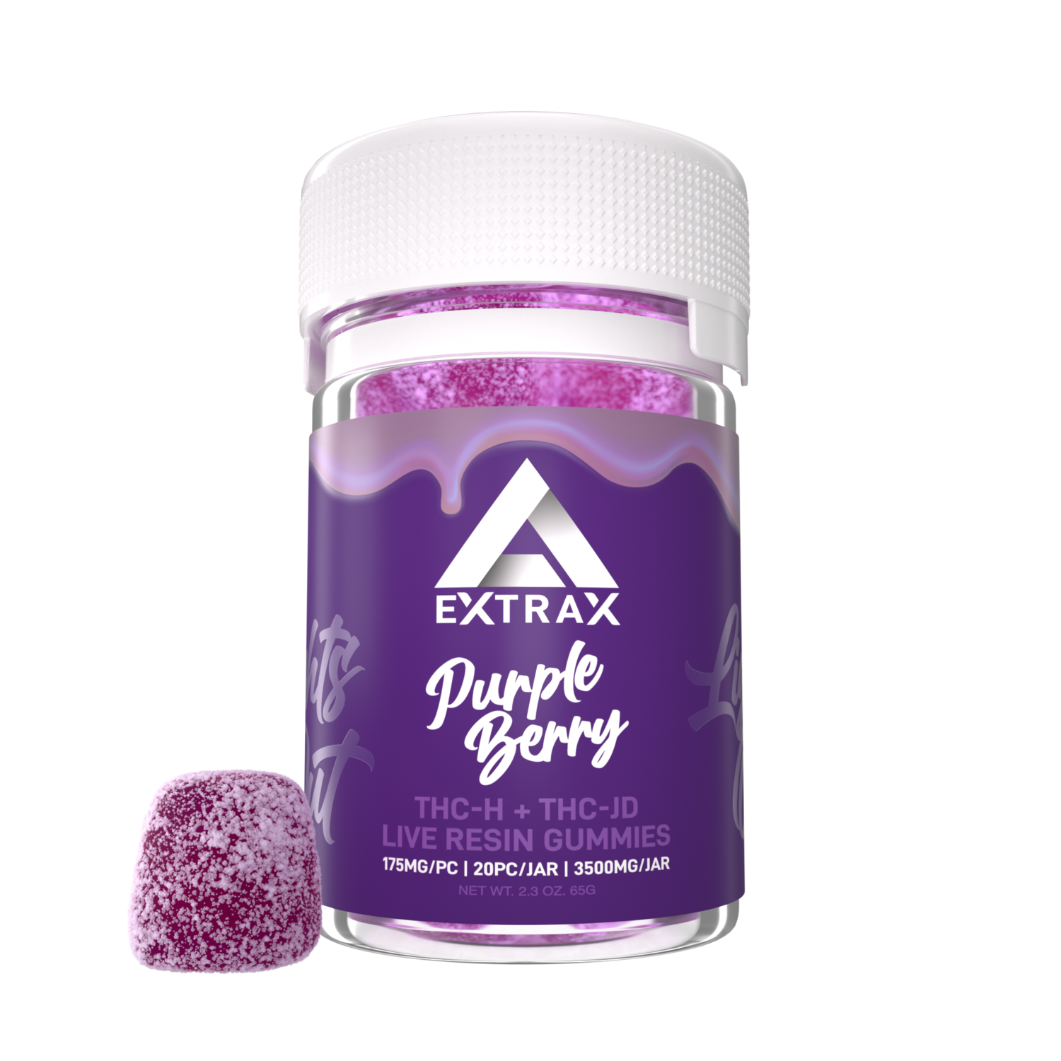 Delta Extrax Lights Out Gummies - Purple Berry 3500mg