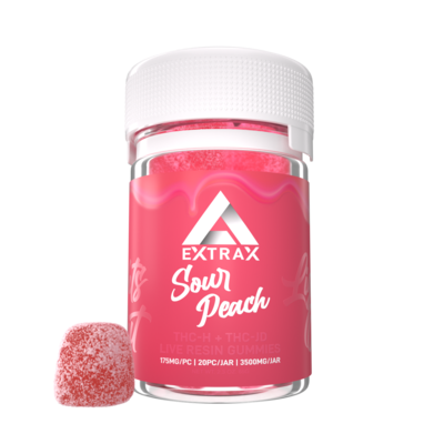 Delta Extrax Lights Out Gummies - Sour Peach 3500mg