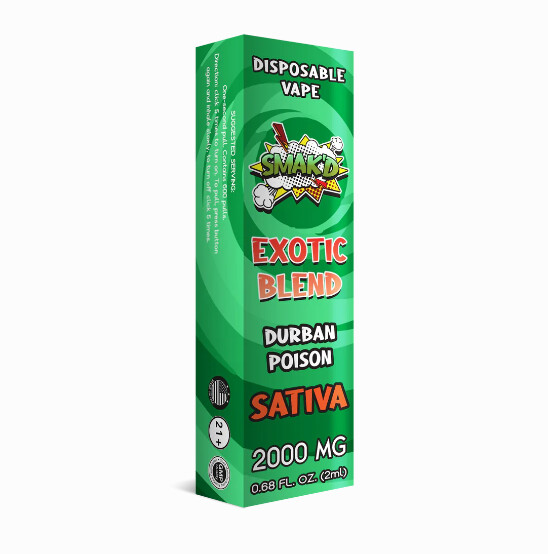 SMAK'D Exotic Blend - Durban Poison Disposable 2g